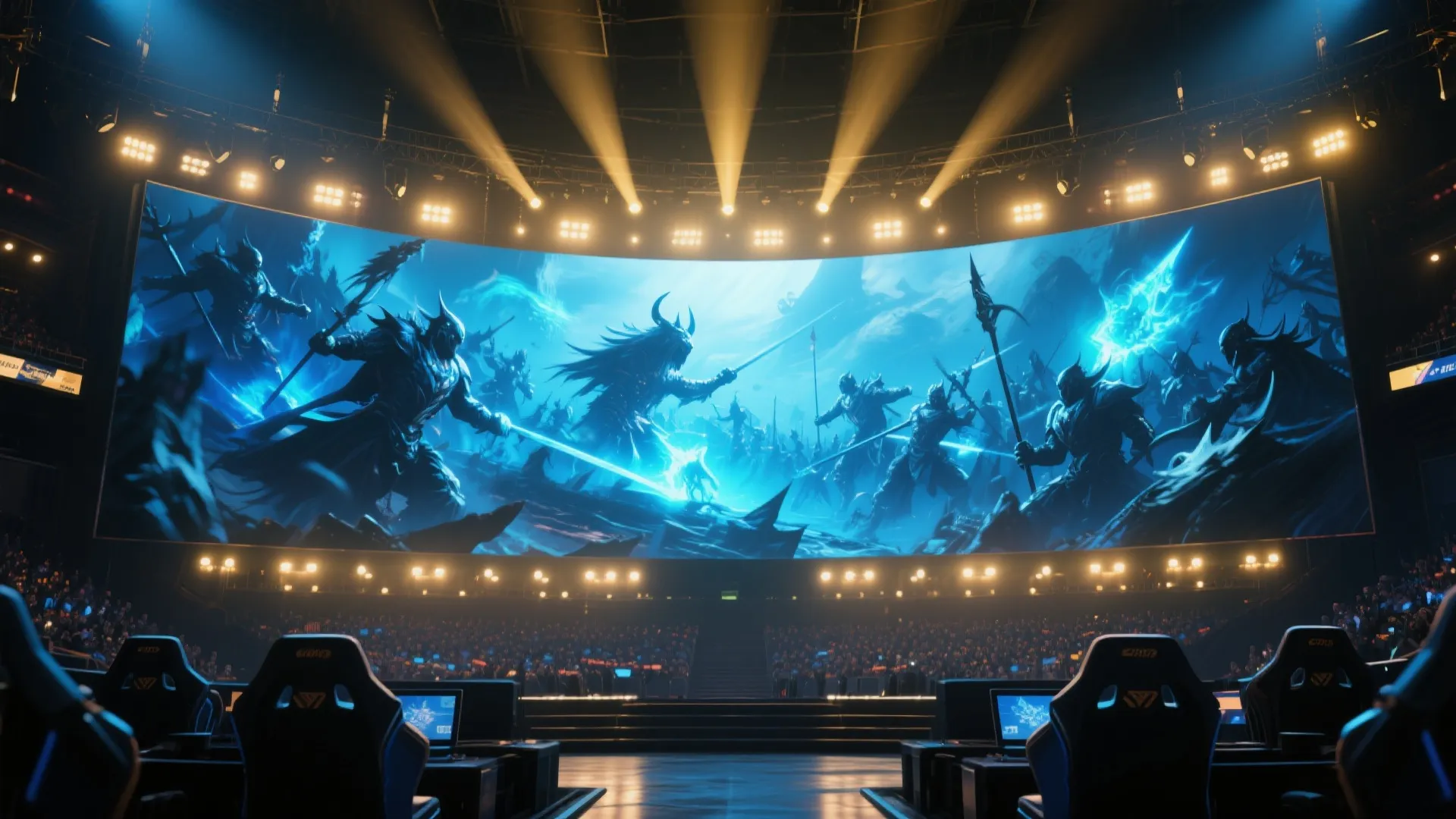 英雄联盟赛事直播现场