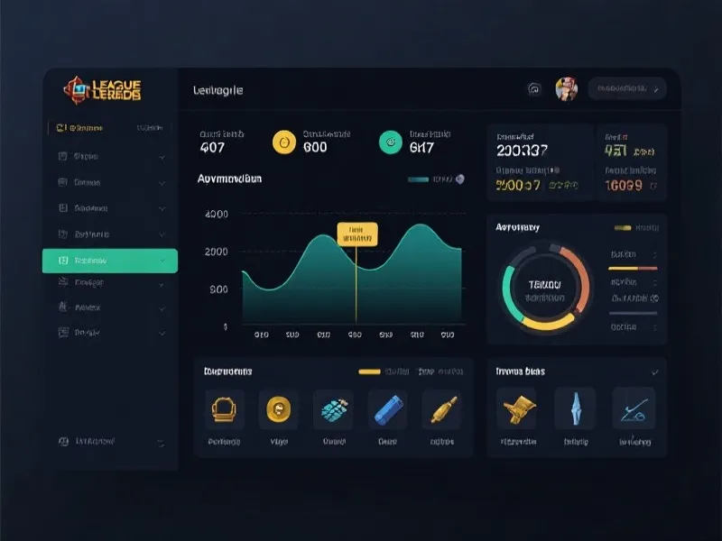 英雄联盟赛后数据分析面板